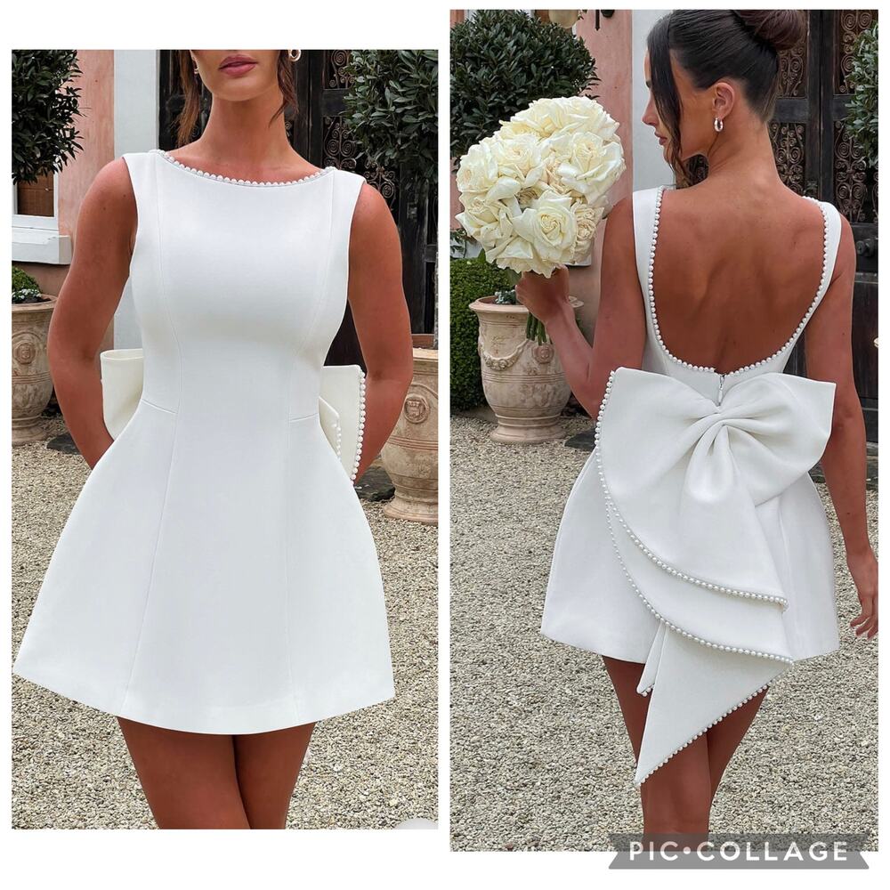 NEW Babyboo Carrie Mini Dress Ivory Size XXL